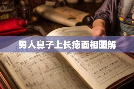 男人鼻子上长痣面相图解