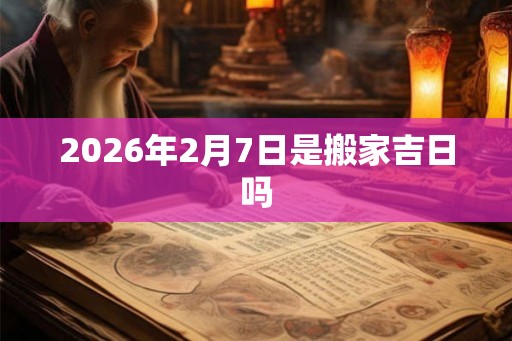 2026年2月7日是搬家吉日吗