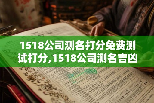 1518公司测名打分免费测试打分,1518公司测名吉凶打分测试 1518公司测名打分免费测试打分,1518公司测名吉凶打分测试