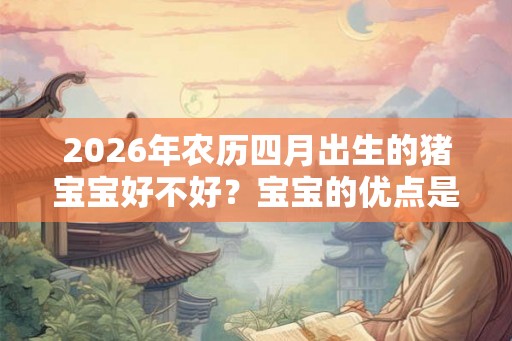 2026年农历四月出生的猪宝宝好不好？宝宝的优点是什么？