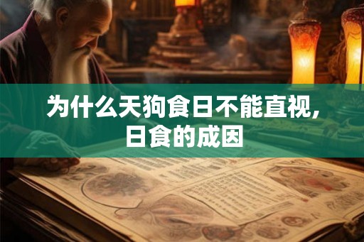 为什么天狗食日不能直视,日食的成因