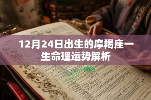 12月24日出生的摩羯座一生命理运势解析 12月24日出生的摩羯座一生命理运势解析