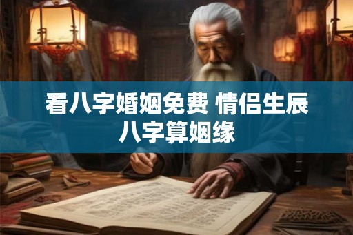 看八字婚姻免费 情侣生辰八字算姻缘 看八字婚姻免费 情侣生辰八字算姻缘