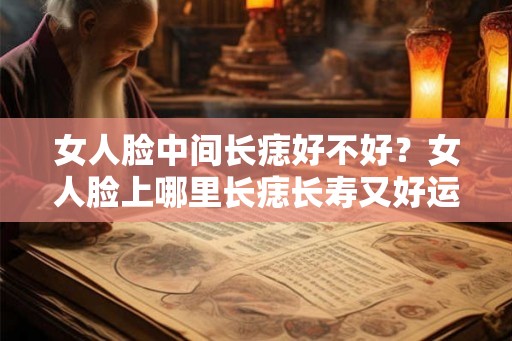 女人脸中间长痣好不好？女人脸上哪里长痣长寿又好运？