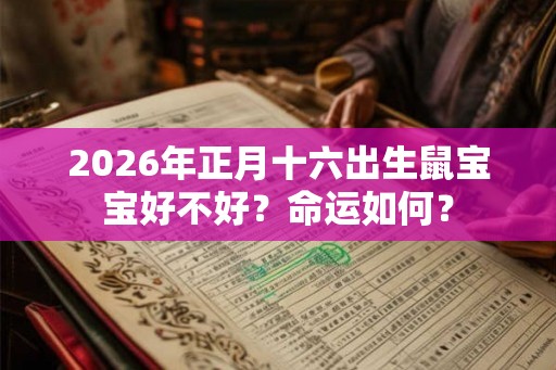 2026年正月十六出生鼠宝宝好不好？命运如何？