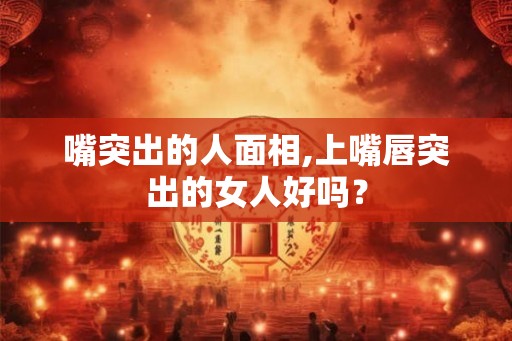 嘴突出的人面相,上嘴唇突出的女人好吗？