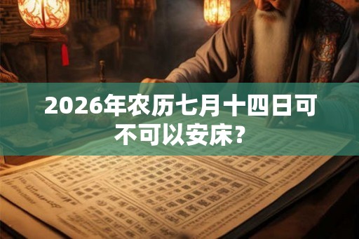 2026年农历七月十四日可不可以安床？