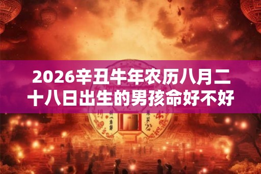2026辛丑牛年农历八月二十八日出生的男孩命好不好？