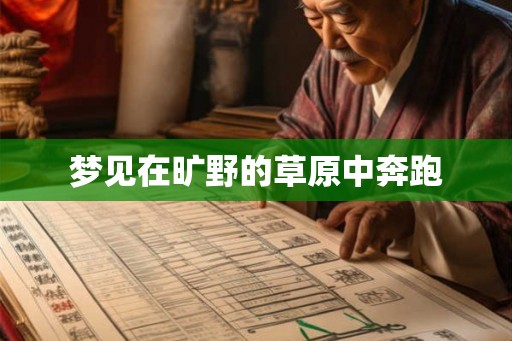 梦见在旷野的草原中奔跑