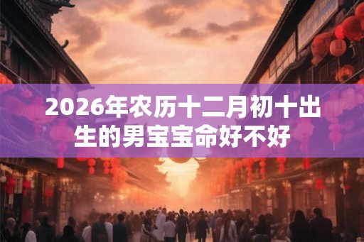 2026年农历十二月初十出生的男宝宝命好不好 2026年农历十二月初十出生的男宝宝命好不好