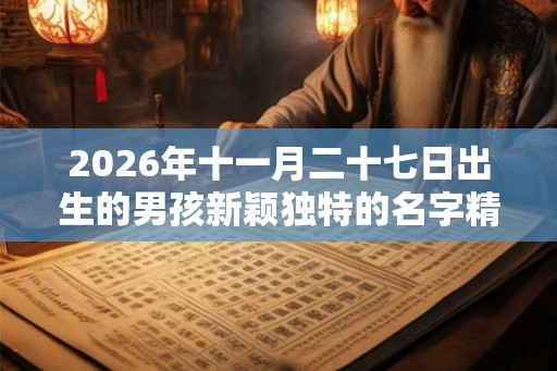 2026年十一月二十七日出生的男孩新颖独特的名字精选
