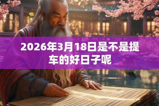 2026年3月18日是不是提车的好日子呢