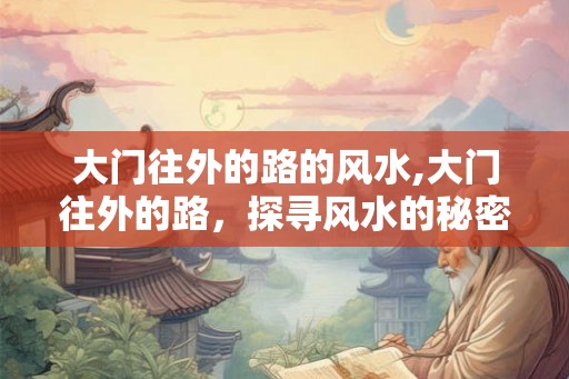 大门往外的路的风水,大门往外的路，探寻风水的秘密