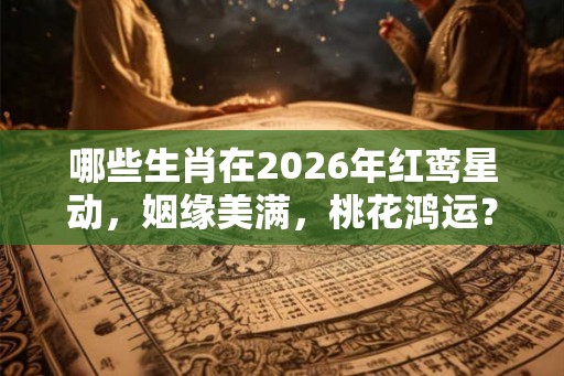 哪些生肖在2026年红鸾星动，姻缘美满，桃花鸿运？
