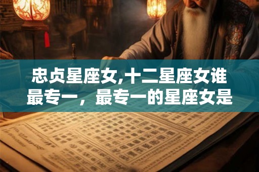 忠贞星座女,十二星座女谁最专一，最专一的星座女是谁