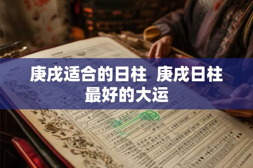 庚戌适合的日柱  庚戌日柱最好的大运