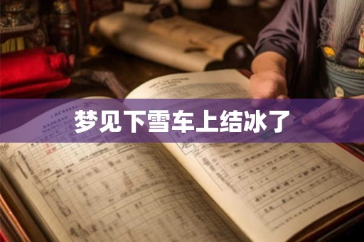 梦见下雪车上结冰了