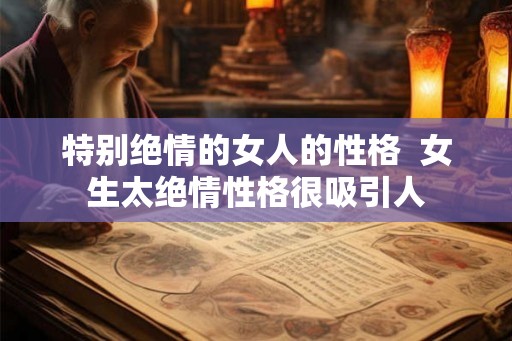特别绝情的女人的性格  女生太绝情性格很吸引人