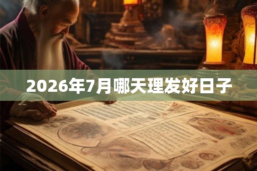 2026年7月哪天理发好日子