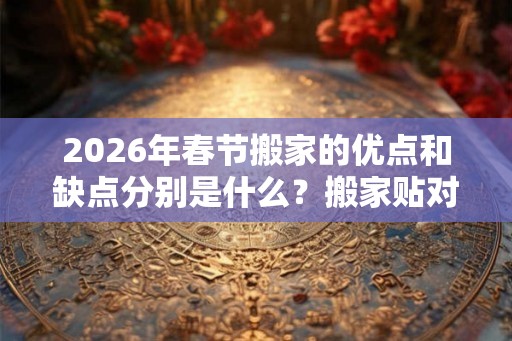 2026年春节搬家的优点和缺点分别是什么？搬家贴对联怎么开运？
