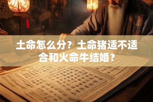 土命怎么分？土命猪适不适合和火命牛结婚？