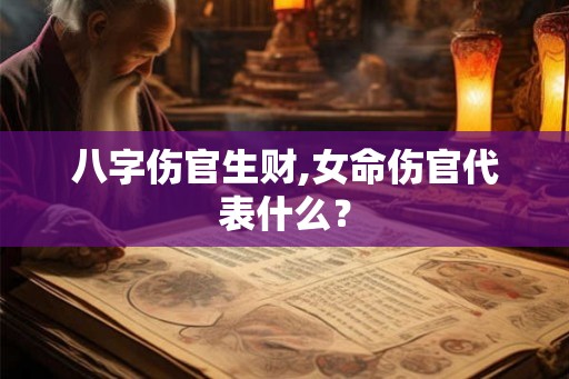 八字伤官生财,女命伤官代表什么？