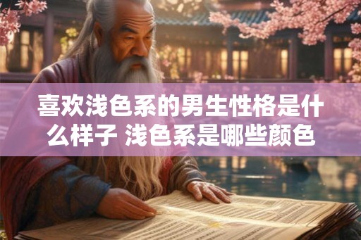 喜欢浅色系的男生性格是什么样子 浅色系是哪些颜色 喜欢浅色系的男生性格是什么样子 浅色系是哪些颜色