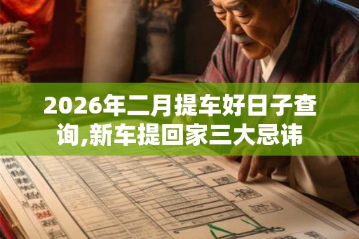 2026年二月提车好日子查询,新车提回家三大忌讳 2026年二月提车好日子查询,新车提回家三大忌讳