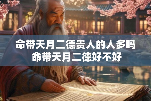 命带天月二德贵人的人多吗 命带天月二德好不好