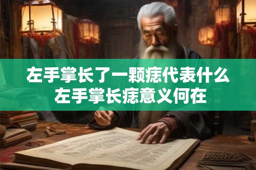 左手掌长了一颗痣代表什么 左手掌长痣意义何在