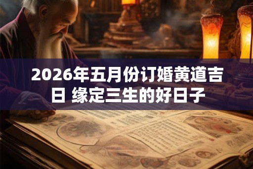 2026年五月份订婚黄道吉日 缘定三生的好日子