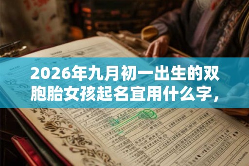 2026年九月初一出生的双胞胎女孩起名宜用什么字，五行属什么