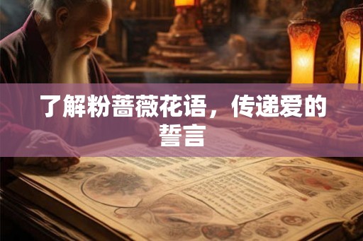 了解粉蔷薇花语,传递爱的誓言 了解粉蔷薇花语,传递爱的誓言