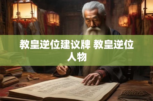 教皇逆位建议牌 教皇逆位人物 教皇逆位建议牌 教皇逆位人物