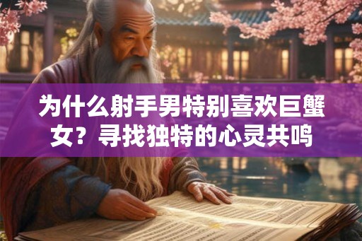 为什么射手男特别喜欢巨蟹女？寻找独特的心灵共鸣