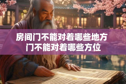 房间门不能对着哪些地方 门不能对着哪些方位