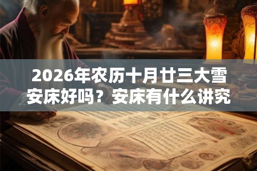 2026年农历十月廿三大雪安床好吗？安床有什么讲究？