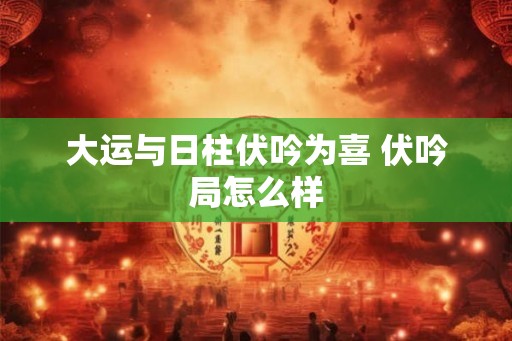 大运与日柱伏吟为喜 伏吟局怎么样 大运与日柱伏吟为喜 伏吟局怎么样