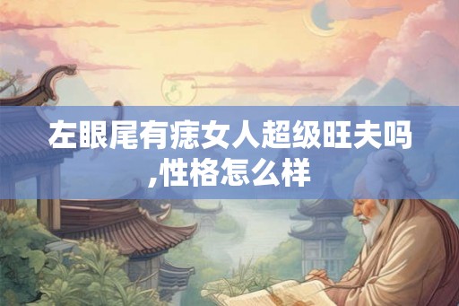 左眼尾有痣女人超级旺夫吗,性格怎么样
