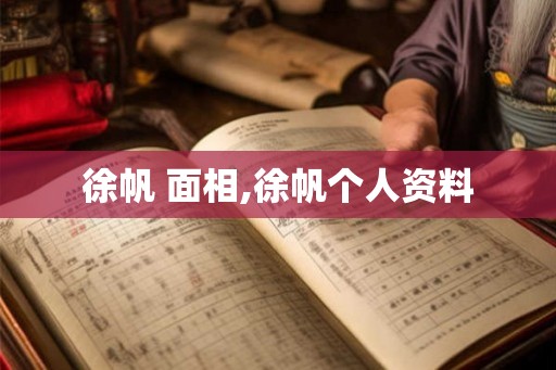 徐帆 面相,徐帆个人资料