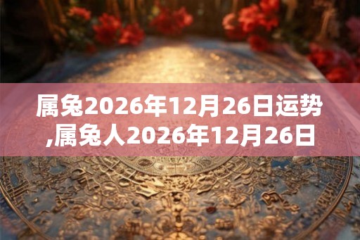 属兔2026年12月26日运势,属兔人2026年12月26日财运,生肖兔2026年12月26日运势 属兔2026年12月26日运势,属兔人2026年12月26日财运,生肖兔2026年12月26日运势
