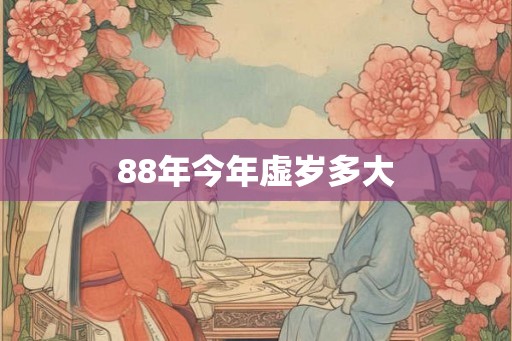88年今年虚岁多大
