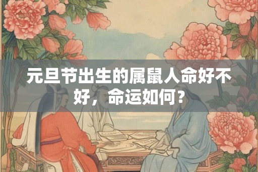 元旦节出生的属鼠人命好不好，命运如何？