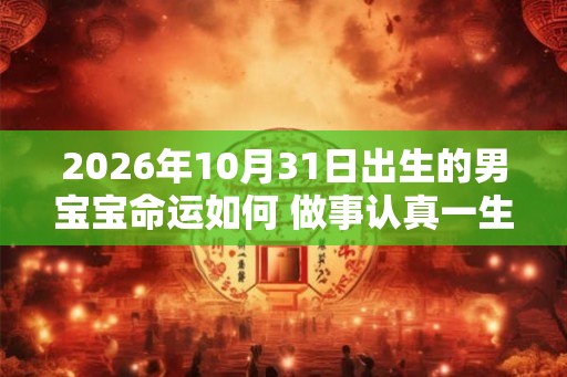 2026年10月31日出生的男宝宝命运如何 做事认真一生顺畅