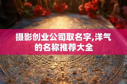 摄影创业公司取名字,洋气的名称推荐大全 摄影创业公司取名字,洋气的名称推荐大全