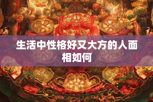 生活中性格好又大方的人面相如何