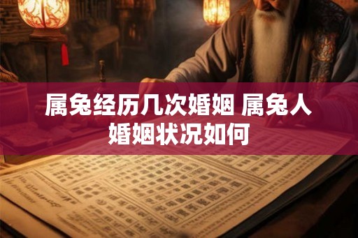 属兔经历几次婚姻 属兔人婚姻状况如何