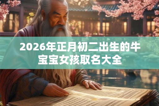 2026年正月初二出生的牛宝宝女孩取名大全