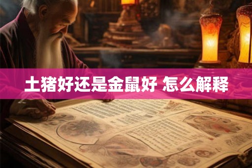 土猪好还是金鼠好 怎么解释 土猪好还是金鼠好 怎么解释