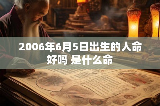 2006年6月5日出生的人命好吗 是什么命